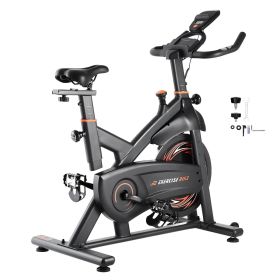 Exercise Bike, Adjustable Magnetic Resistance Stationary Bike, Indoor Cycling Bike for Home Cardio, Workout Bike with Silent Belt Drive (Resistance System: Magnetic Resistance, Flywheel Type: Heavy-Duty Flywheel)